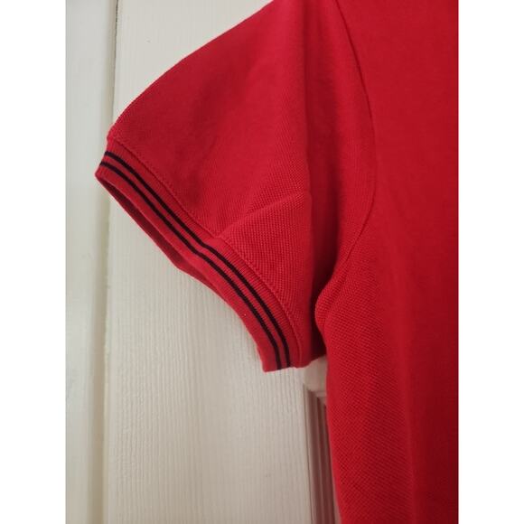 VTG .1990s Polo Ralph Lauren Shirt Mens Sz M Red V-neck Pony Single Stitch - Picture 6 of 11